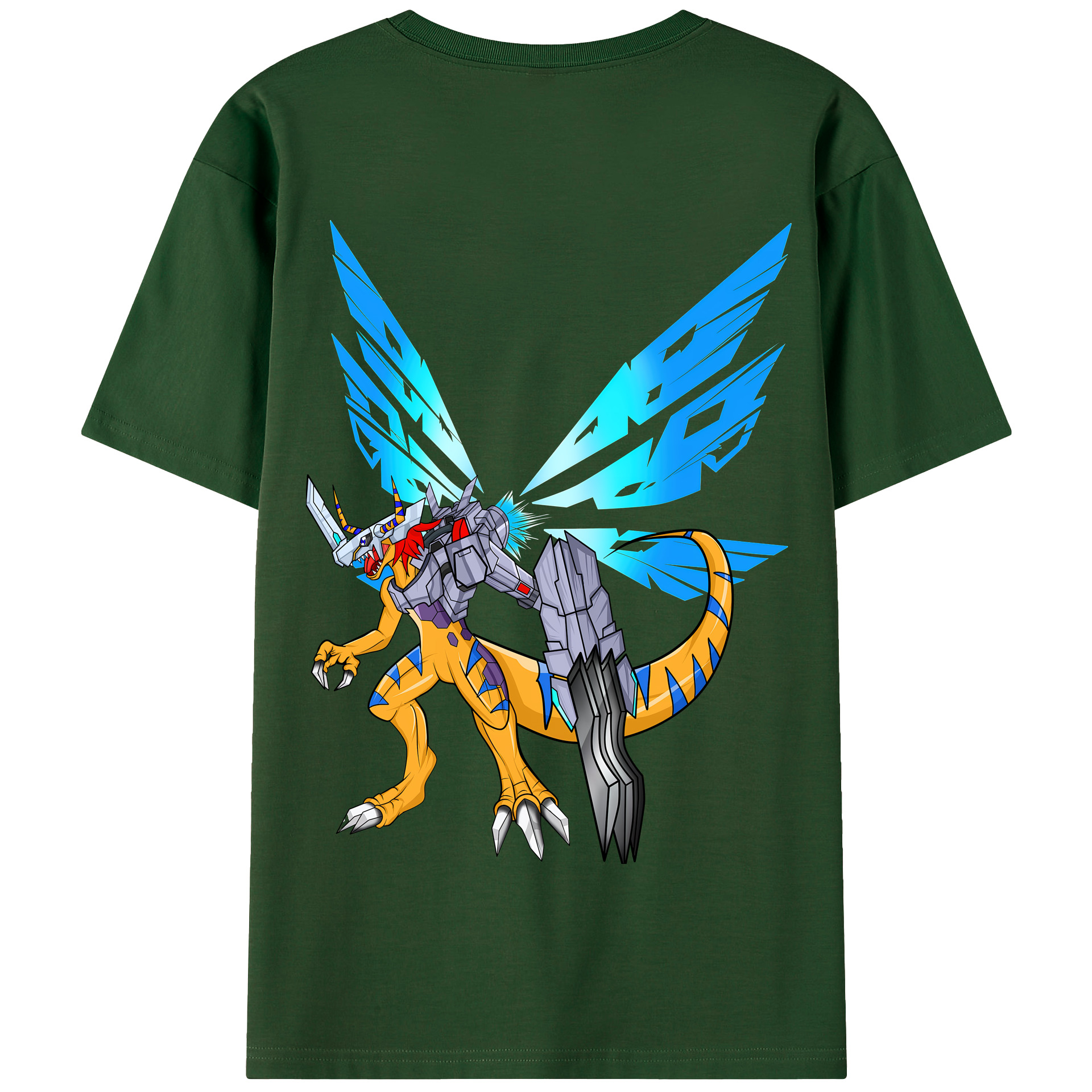 （画像用） Digimon デジタルモンスター/デジモン 綿100％半袖Tシャツ（背面プリント）